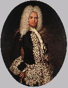 GHISLANDI, Vittore Portrait of a Gentleman sdg Sweden oil painting reproduction